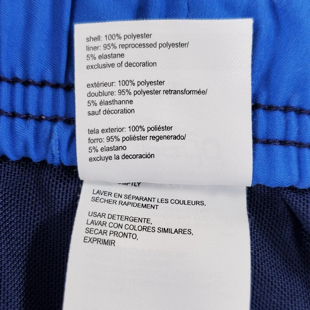 Speedo Swim Trunks Men's XXL Blue Board Shorts Mesh Lined Drawstring‎ Pockets